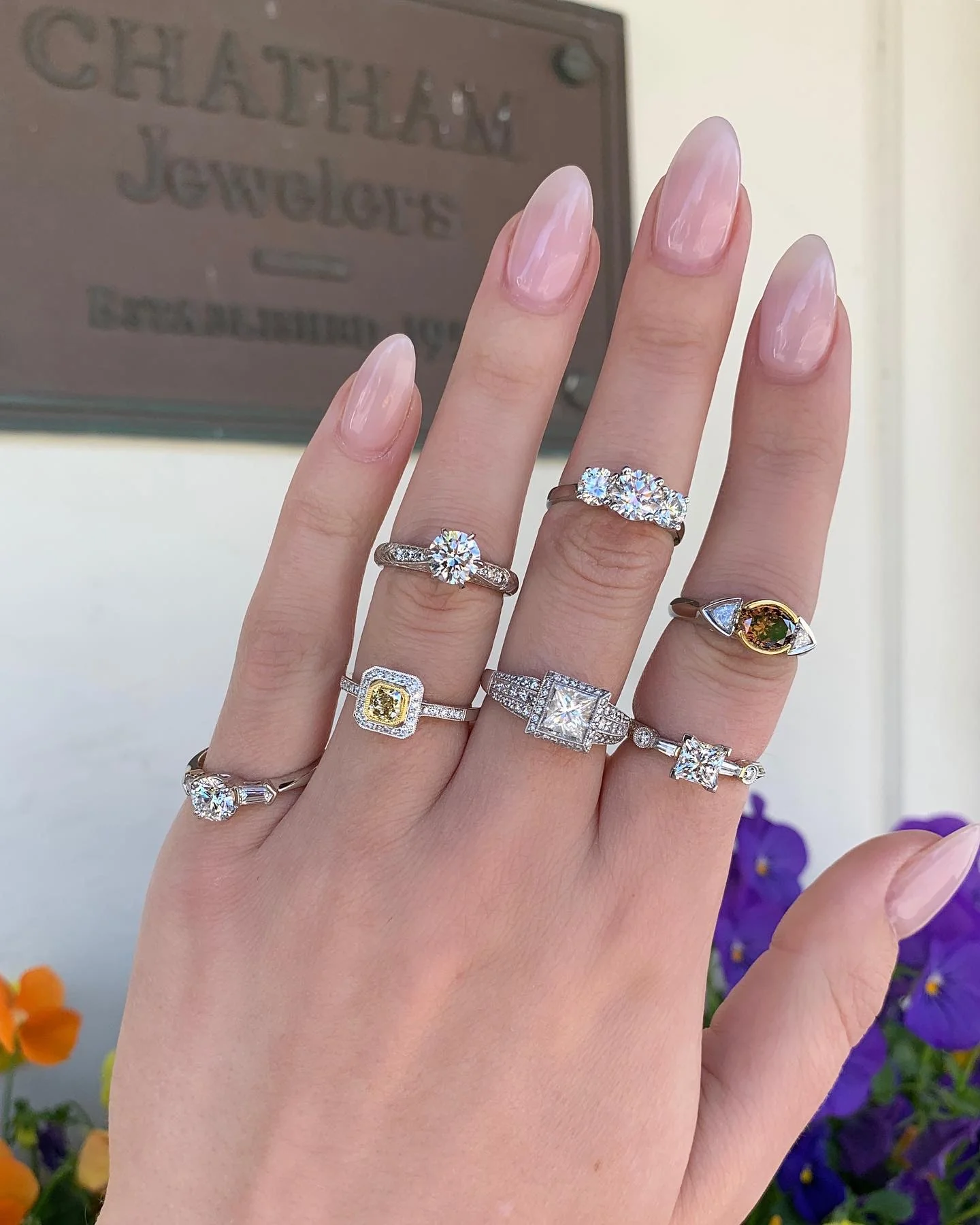 Trilogy Diamond Engagement Ring - Image 4