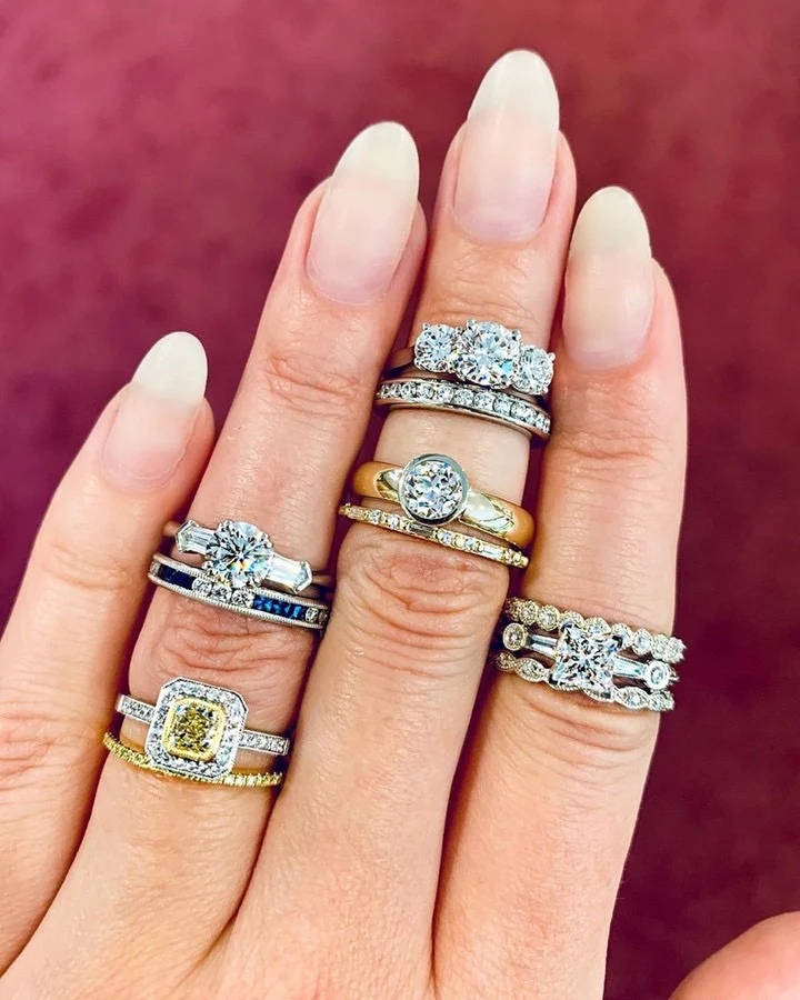 Trilogy Diamond Engagement Ring - Image 5