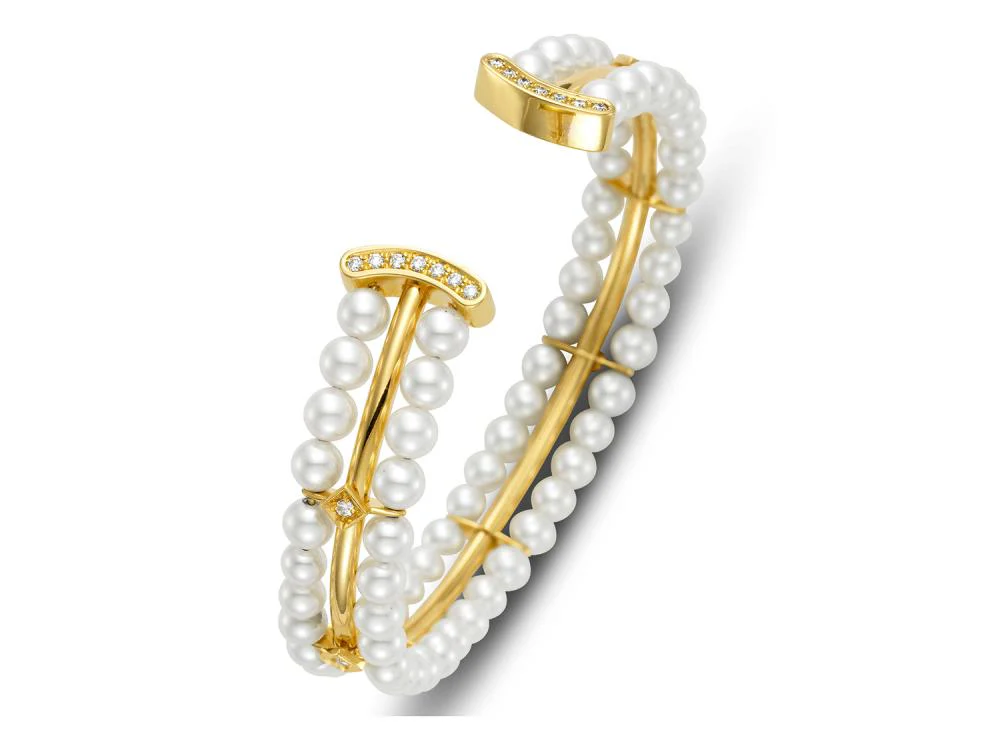 Akoya Pearl Sorrento Decades Cuff Bracelet - Image 3