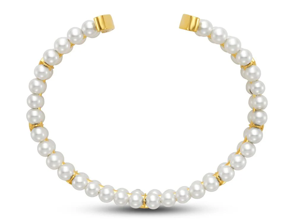 Akoya Pearl Sorrento Decades Cuff Bracelet - Image 4
