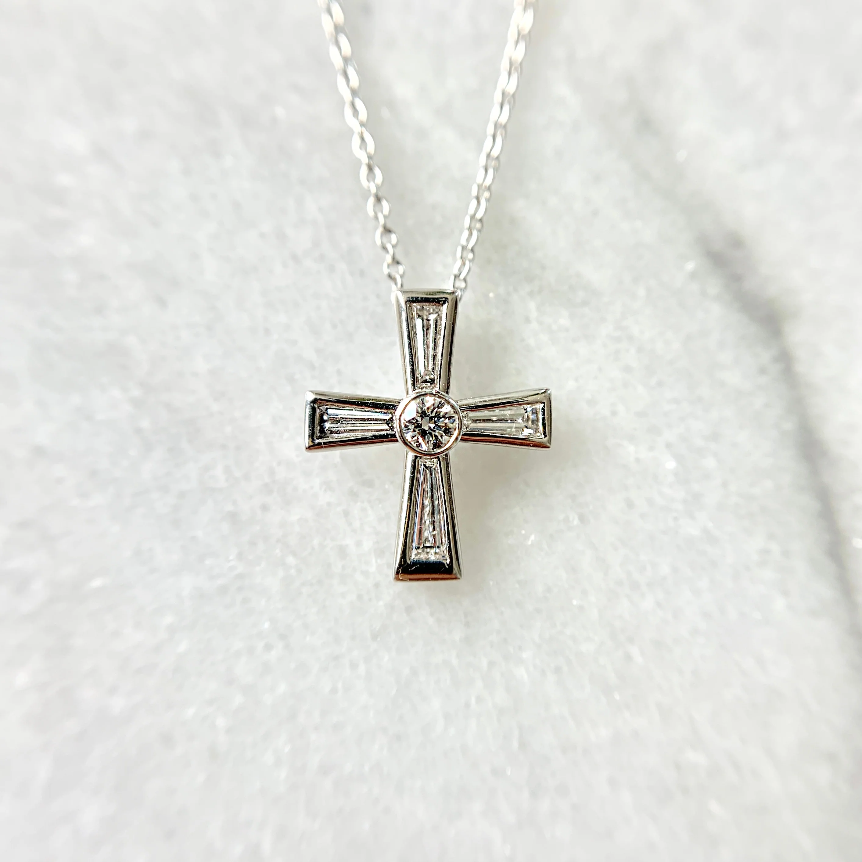 Diamond Cross Necklace - Image 3