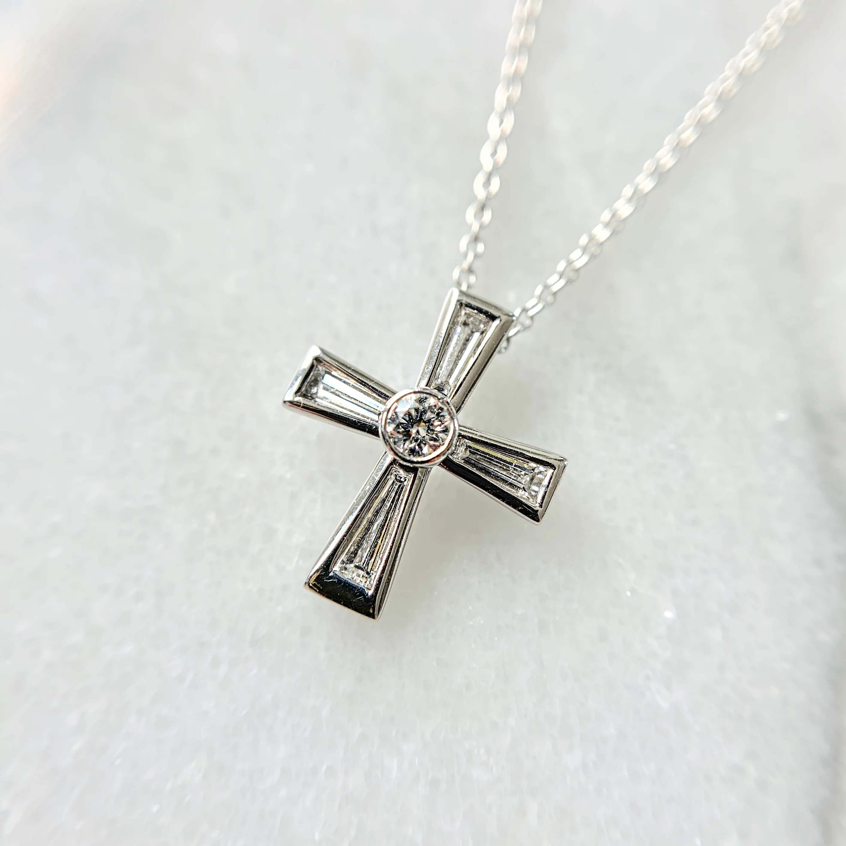 Diamond Cross Necklace - Image 4