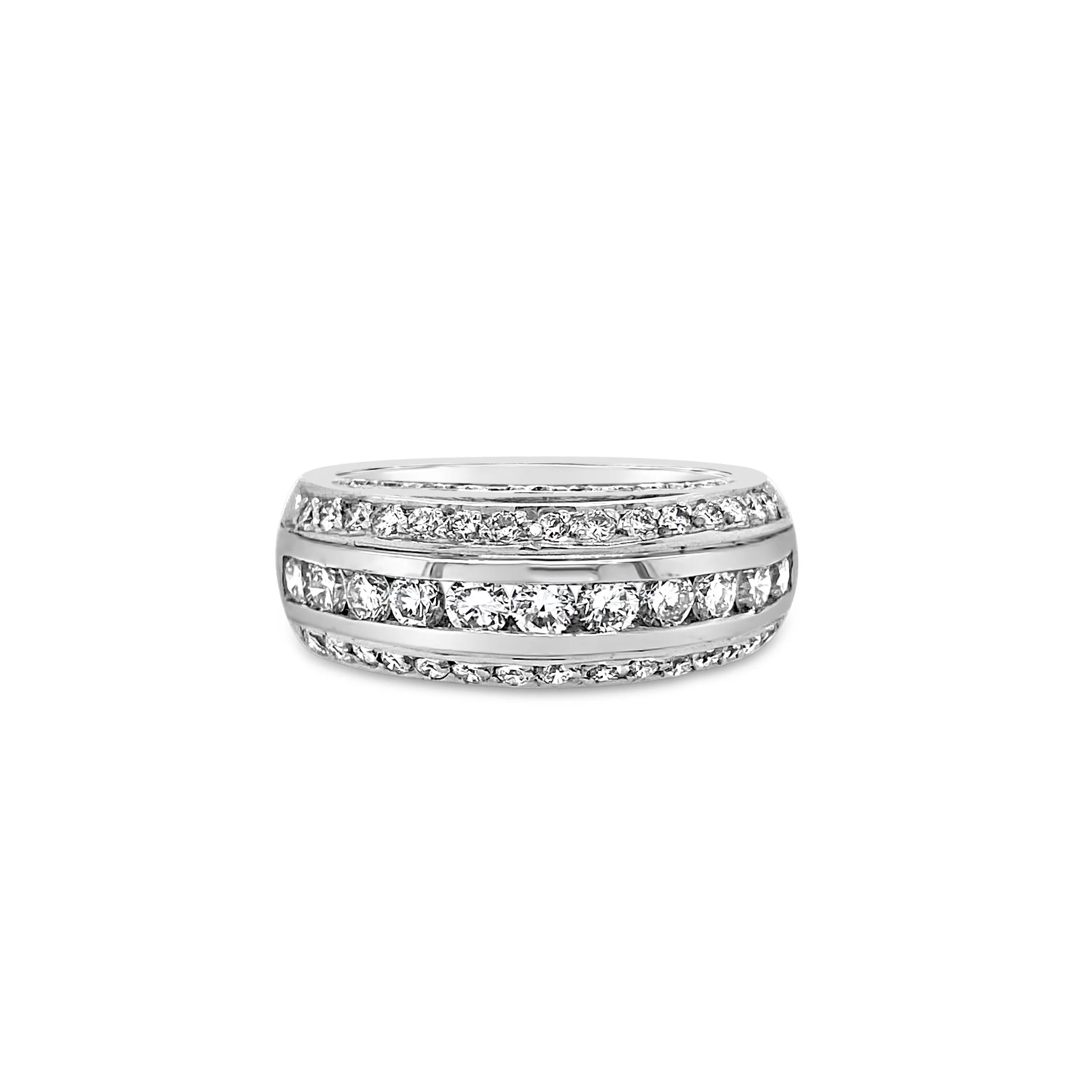 Diamond Double Dome Ring - Image 3