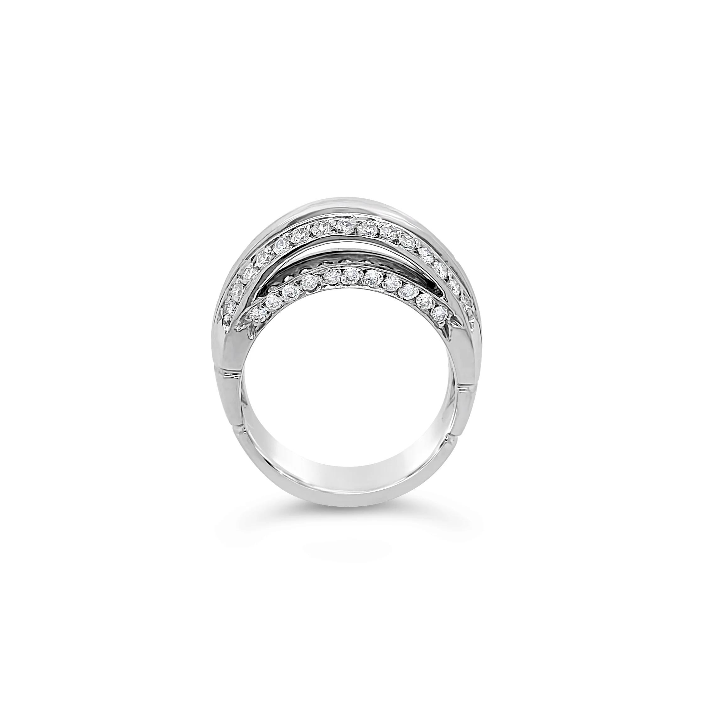 Diamond Double Dome Ring - Image 4