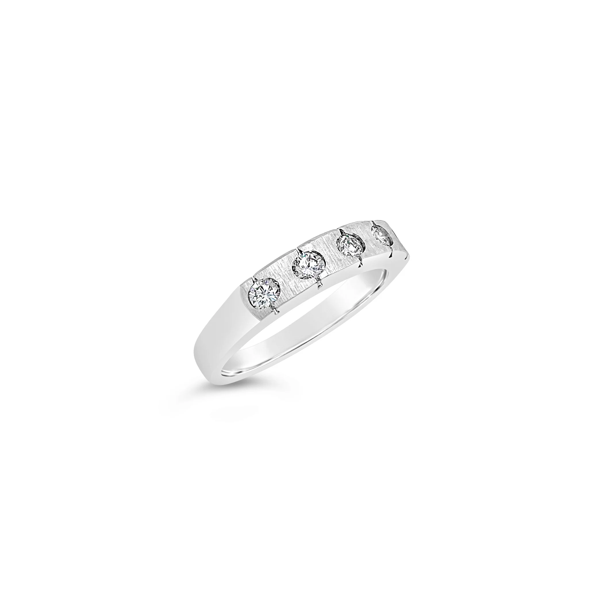 Five Diamond Satin Ring - Image 3