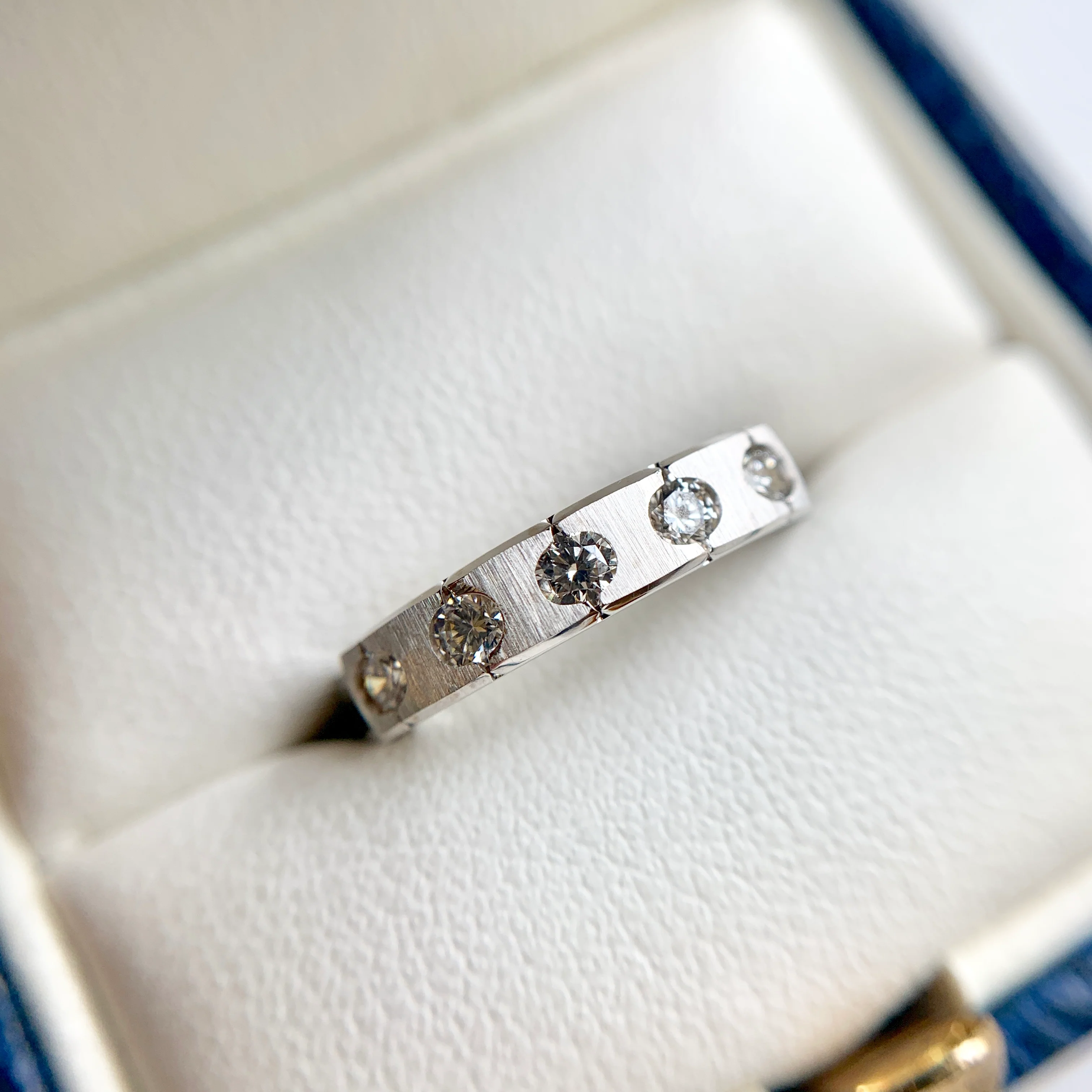 Five Diamond Satin Ring - Image 4