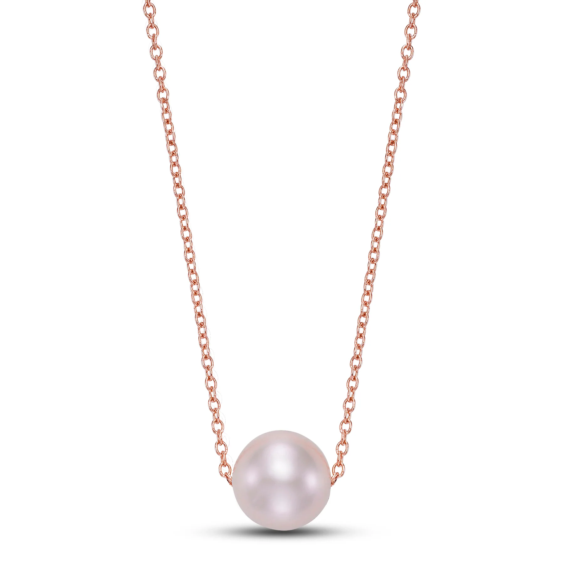 Floating Pearl Pendant Necklace - Image 3