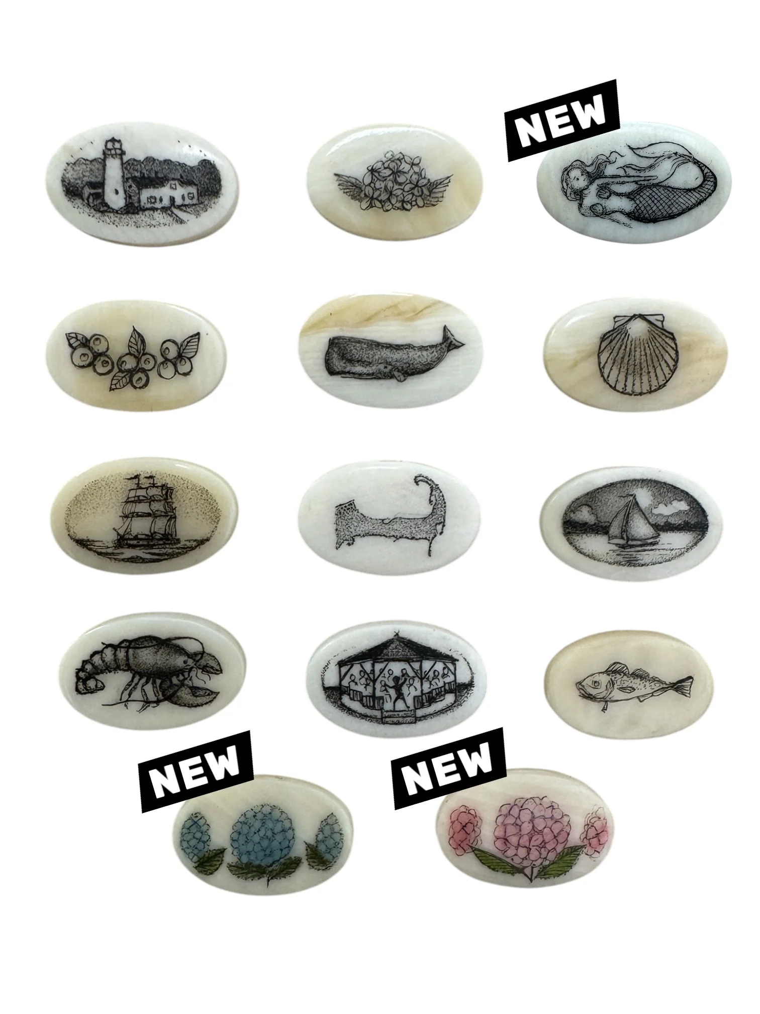 Nantucket Scrimshaw Basket Slide - Image 4