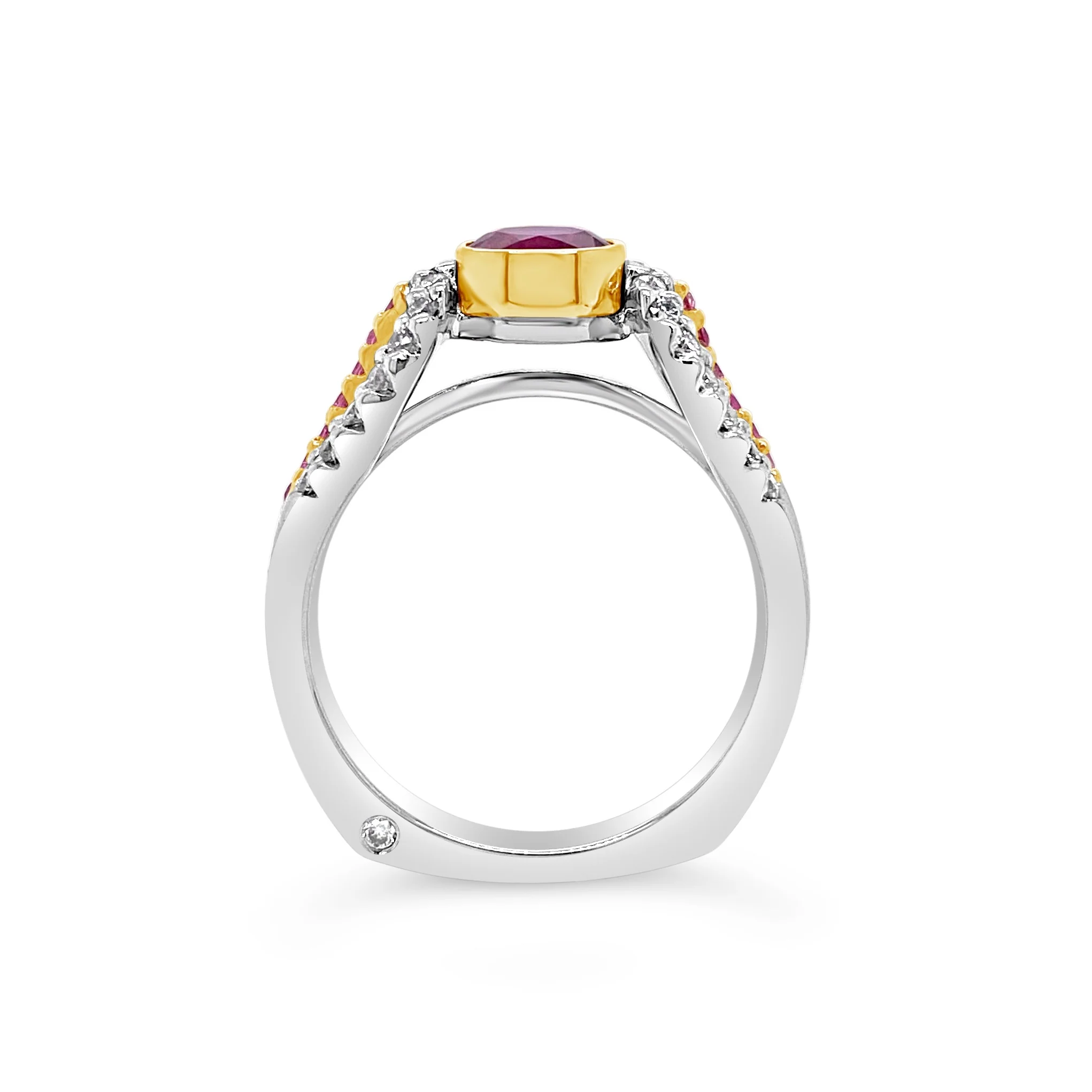 Pink Sapphire & Diamond Ring - Image 5