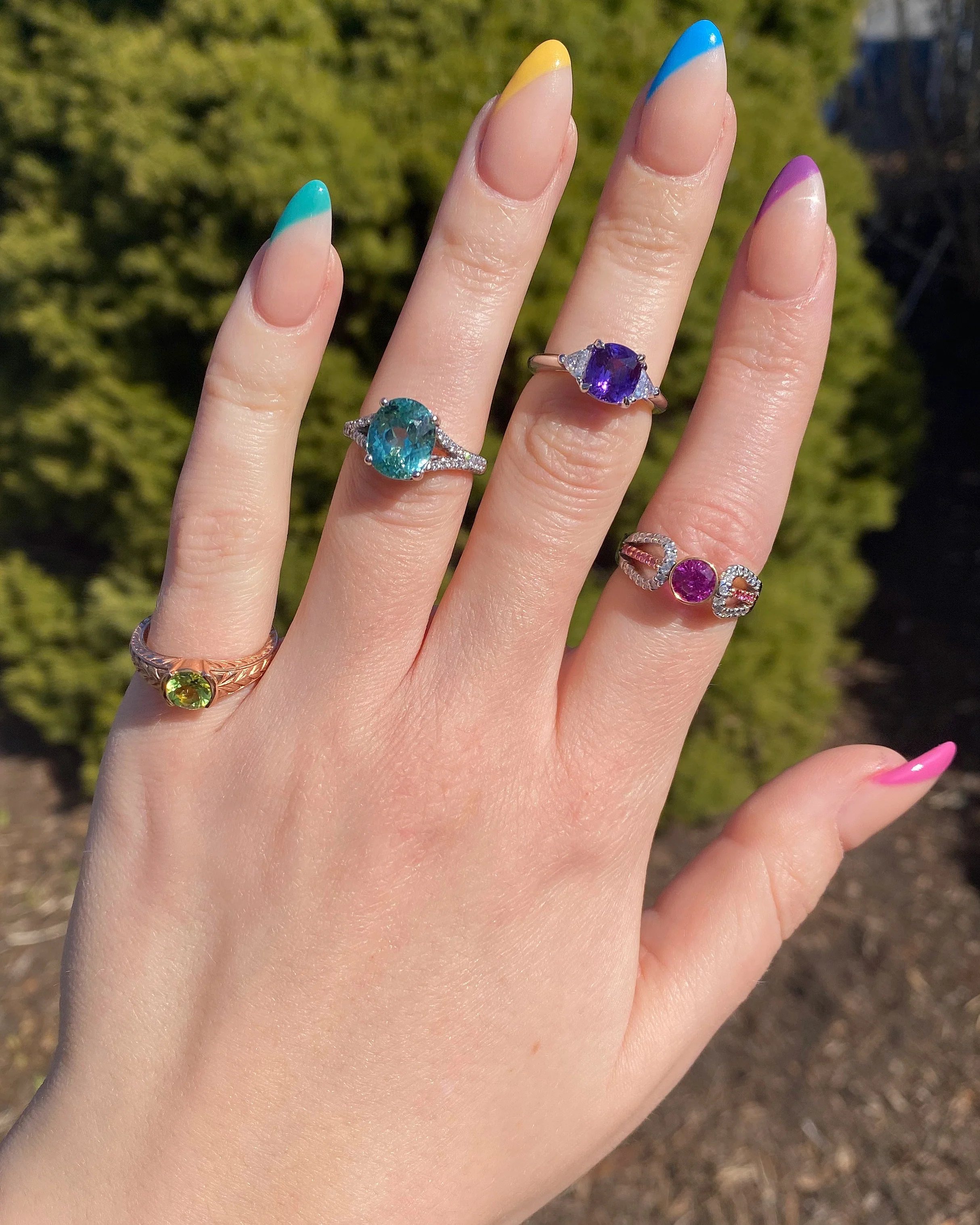 Pink Sapphire & Diamond Ring - Image 7