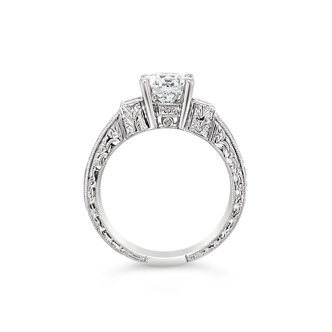 Platinum 1.68ctw Diamond Engagement Ring - Image 3