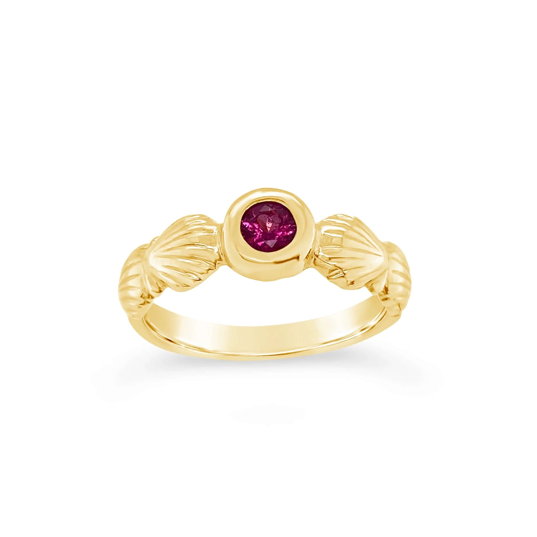 Scallop Shell Birthstone Ring - Image 11