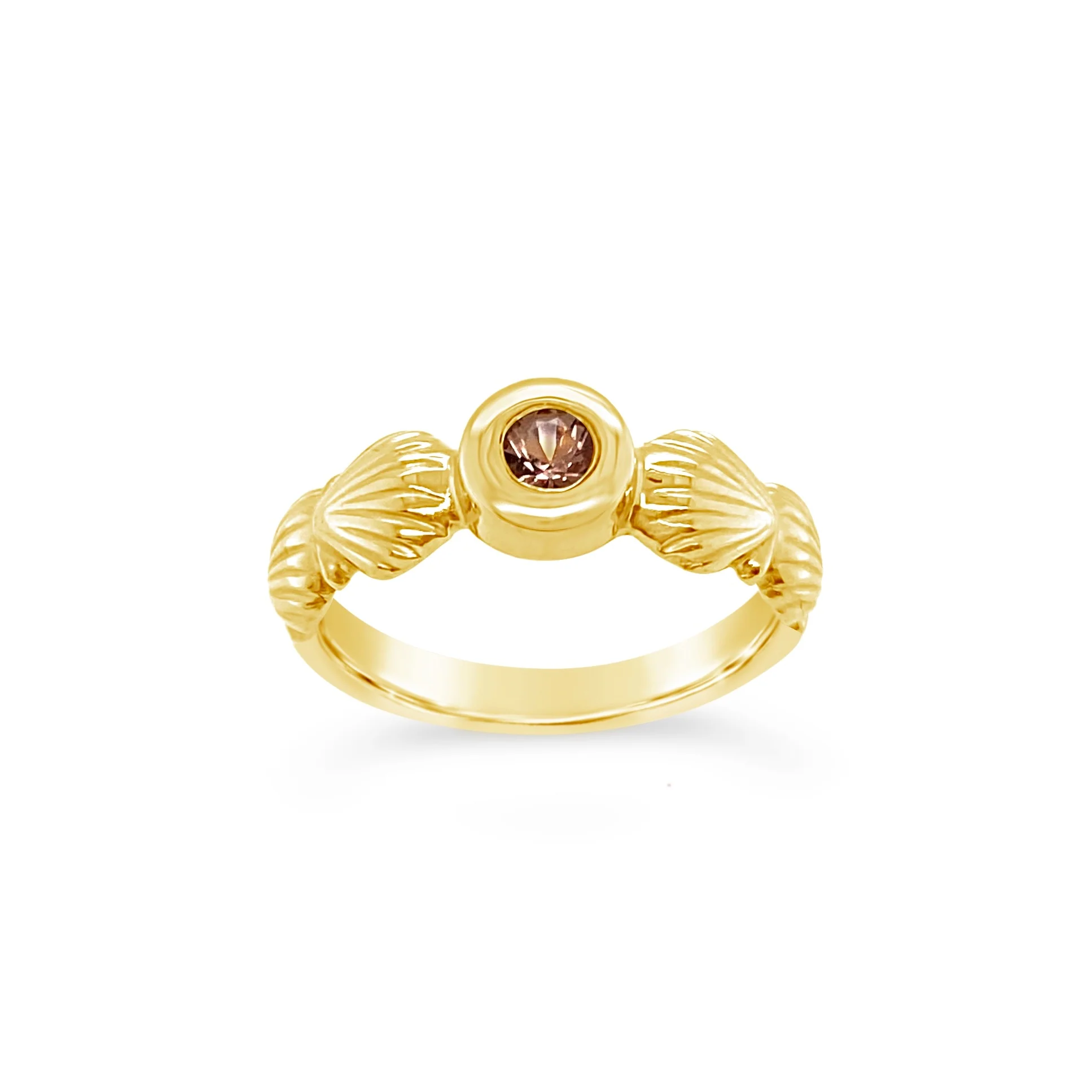 Scallop Shell Birthstone Ring - Image 12