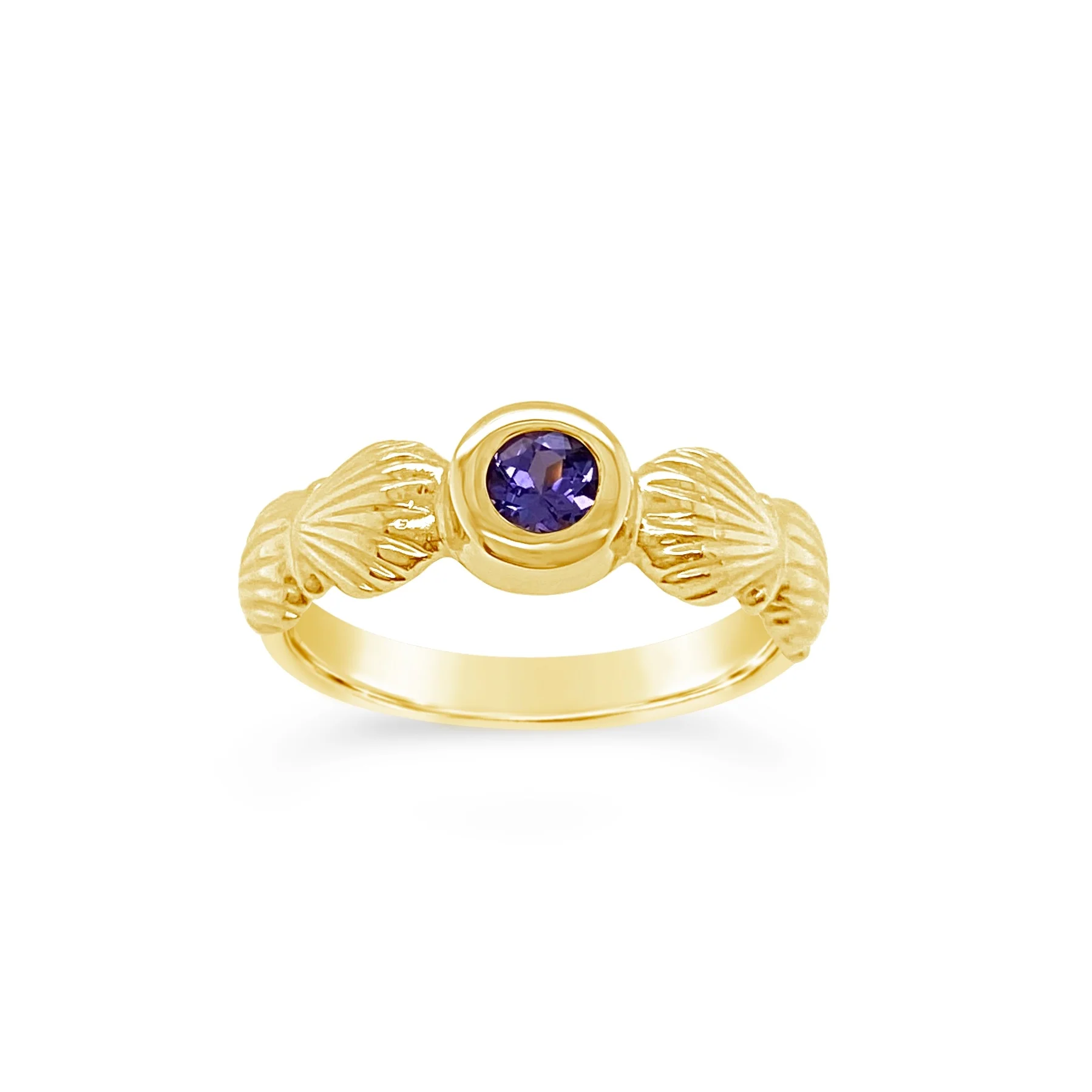 Scallop Shell Birthstone Ring - Image 13