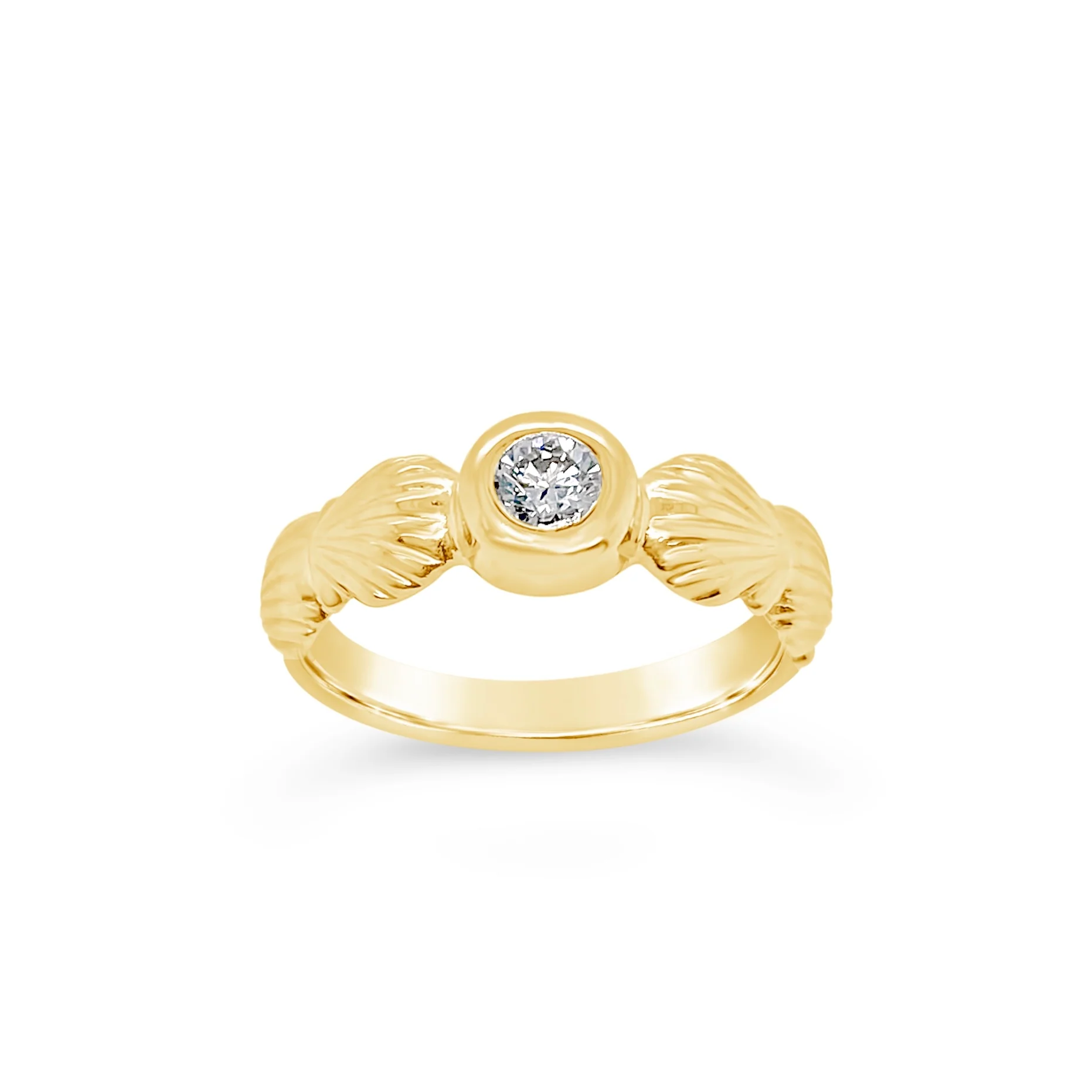 Scallop Shell Birthstone Ring - Image 5