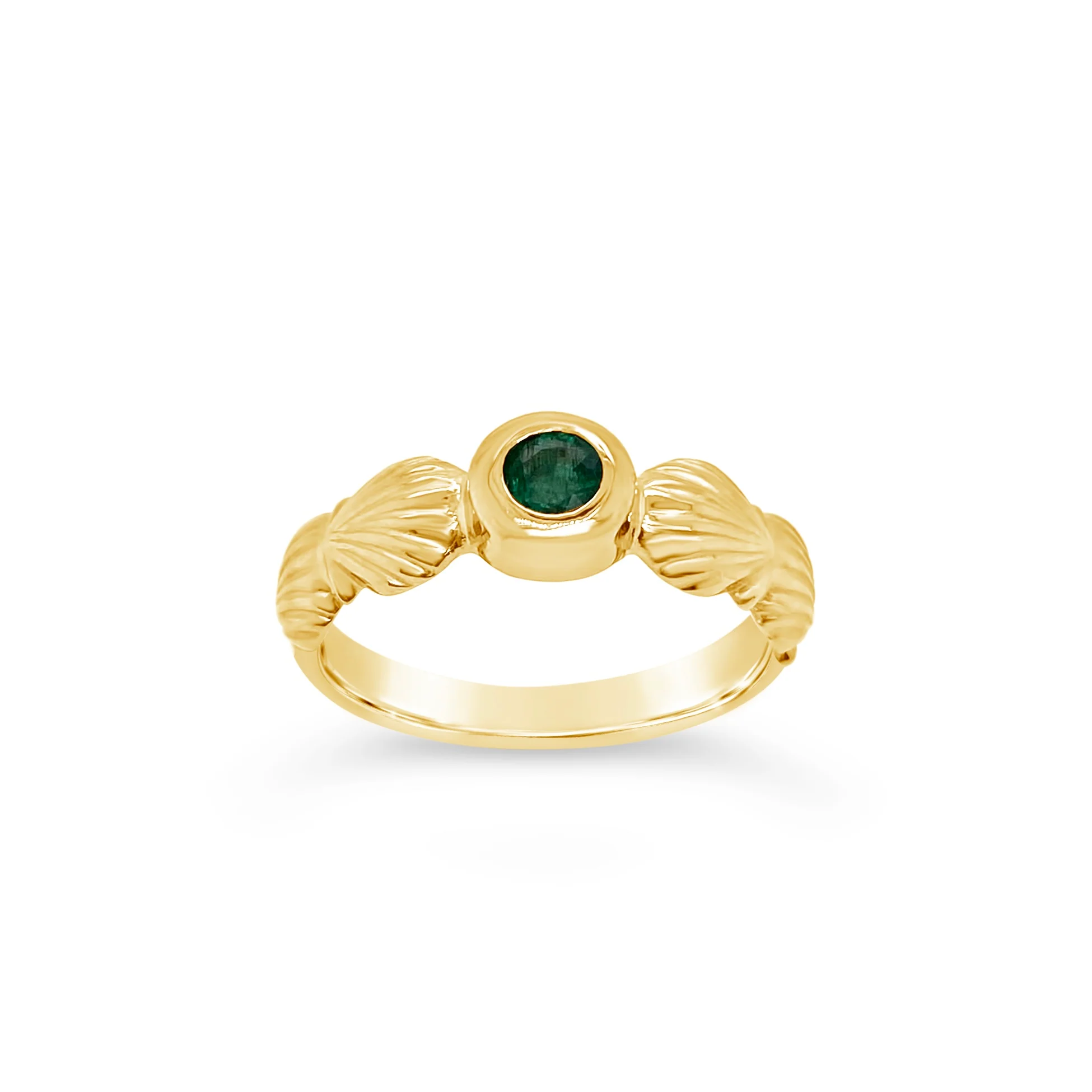 Scallop Shell Birthstone Ring - Image 6