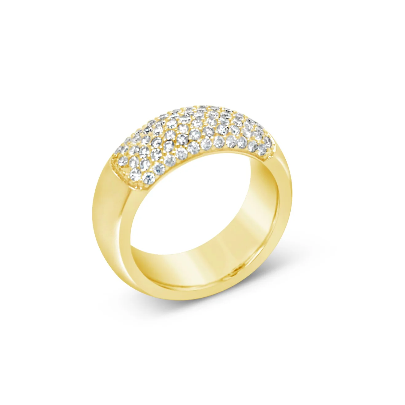Wide Pavé Diamond Ring - Image 3